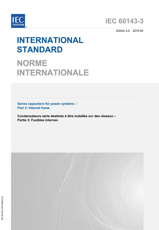 Cover IEC 60143-3:2015